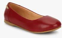 Dr Scholl Nicole Maroon Belly Shoes women