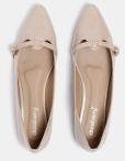 Dressberry Beige Solid Ballerinas women