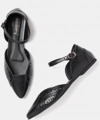 Dressberry Black Cut Out Ballerinas women