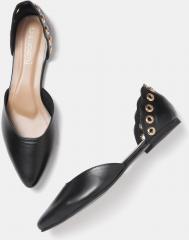 Dressberry Black Solid Ballerinas women