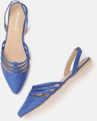 Dressberry Blue Solid Flats women