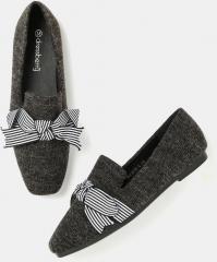 Dressberry Charcoal Synthetic Ballerinas women