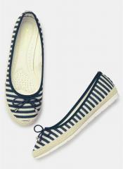 Dressberry Espadrille Striped Navy Blue Belly Shoes women