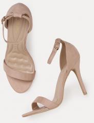 Dressberry Nude Pink Suede Sandals women