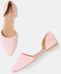 Dressberry Pink Textured Flats women