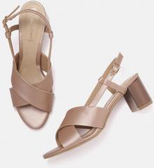 Dressberry Rose Gold Toned Solid Block Heels women