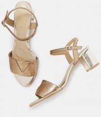 Dressberry Rose Gold Toned Solid Heels women