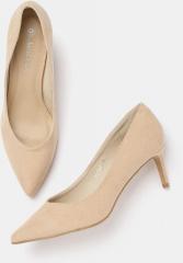 DressBerry Women Beige Solid Pumps