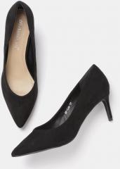 DressBerry Women Black Solid Pumps