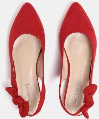 DressBerry Women Red Solid Ballerinas