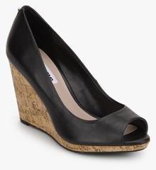 Dune Celia Black Wedges women