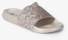 Dune Gold Solid Sliders women