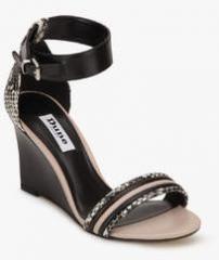 Dune Karla Black Wedges women