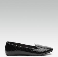 Dune London Black Checked Synthetic Ballerinas women