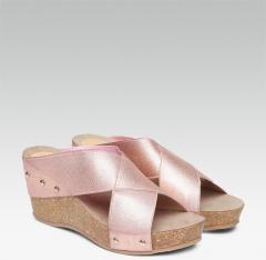 Dune London Rose Gold Synthetic Wedges women