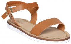 Dune London Women Tan Brown Solid Open Toe Flats