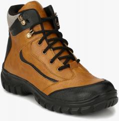 Eego Italy Tan High Top Trekking Shoes men