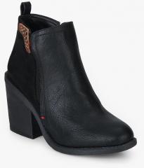 Elle Black Ankle Length Boots women