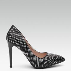 Elle Black Embellished Pumps women