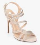 Elle Gold Ankle Loop Stilettos Women