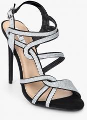 Elle Grey Ankle Loop Stilettos women