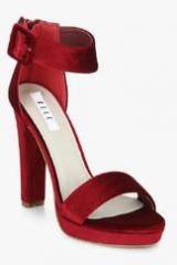 Elle Maroon Ankle Strap Stilettos women