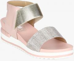 Elle Pink/Gold Wedges women