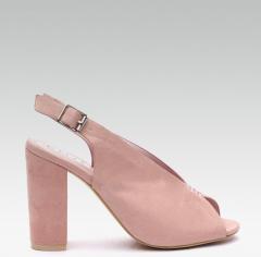 Elle Pink Solid Peep Toes women