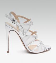 Elle Women Silver Toned Solid Heels