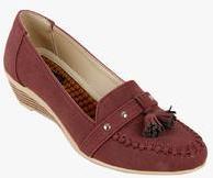 Elly Maroon Moccasins women