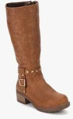 Essie Peck Brown Calf Length Boots women