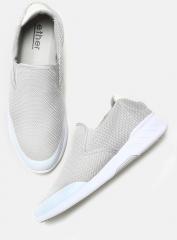 Ether Grey Mesh Regular Slip On Sneakers men