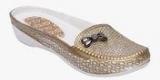 Fab Fashion Golden Moccasins Women