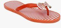 Fab Fashion Orange Flip Flops women