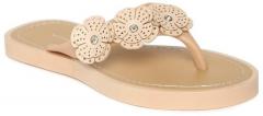 Fame Forever By Lifestyle Beige Flip Flops girls