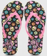 Fizik Freak Cute Skull Black Flip Flops women