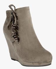 Flat N Heels Grey Boots women