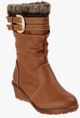 Flat N Heels Khaki Boots women