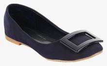 Flat N Heels Navy Blue Belly Shoes women