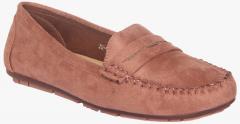 Flat N Heels Peach Regular Loafers women