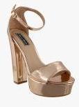 Flat N Heels Rose Gold Sandals Women