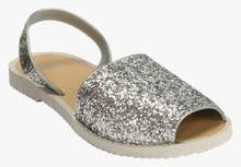 Flipside Silver Flip Flops women