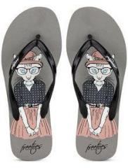 Freetoes Cat Grey Flip Flops women