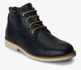 Fresco Navy Blue Derby Boots Men