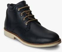 Fresco Navy Blue Derby Boots men