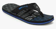 Gas Kirk Black Flip Flops men