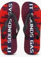 Gas Racket Red Flip Flops men