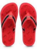 Gas Stripe Red Flip Flops Men