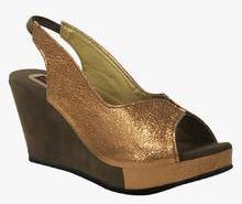 Get Glamr Copper Wedges women