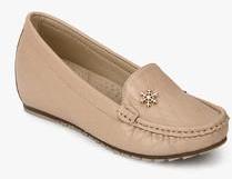 Ginger By Lifestyle Beige Moccasins women